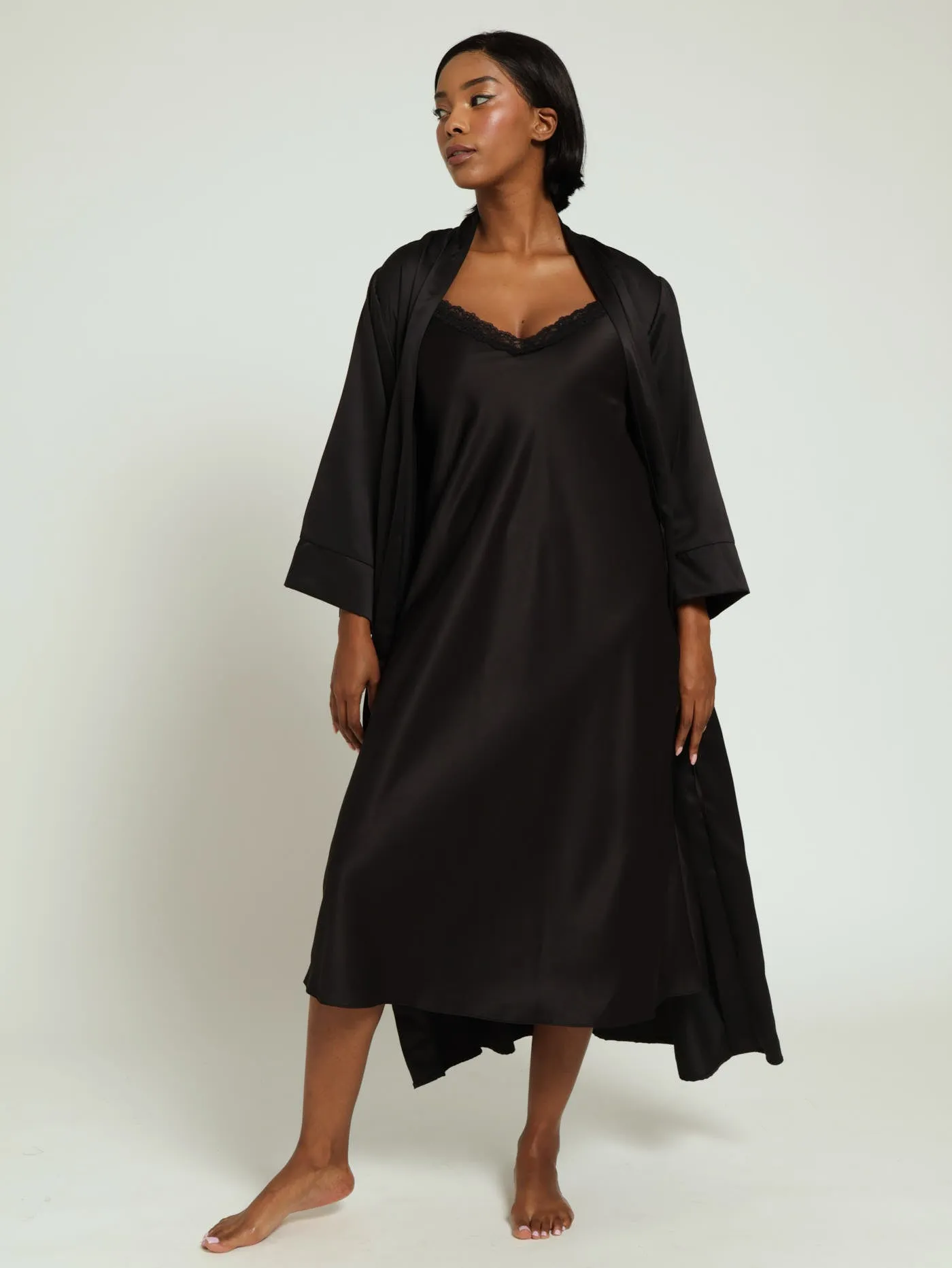 Gown & Chemise Set - Black sold by Edgars