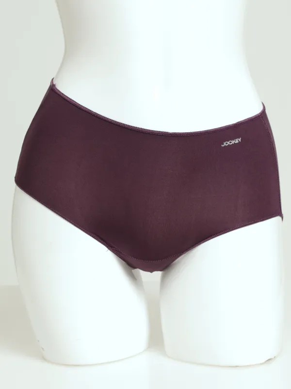 3 Pack Seamless Full Brief - Midnight Plum/White/Black sold by Edgars