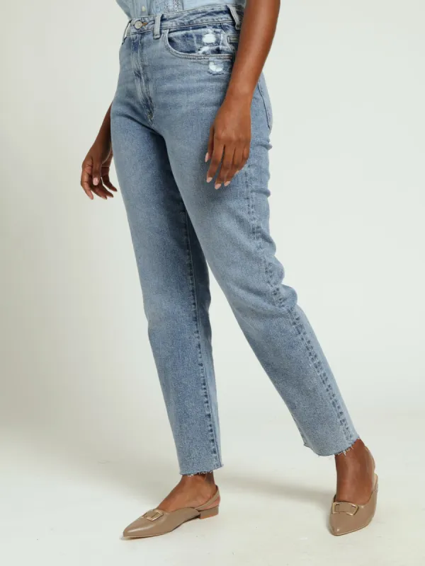 High Rise Mom Jean - Light Wash sold by Edgars
