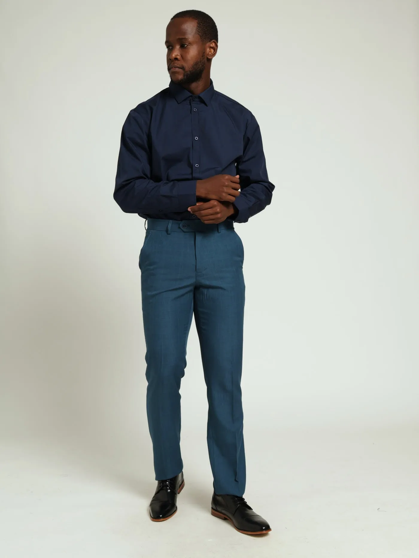 Easy Care Long Sleeve Shirts - Navy sold by Edgars product image thumbnail 4
