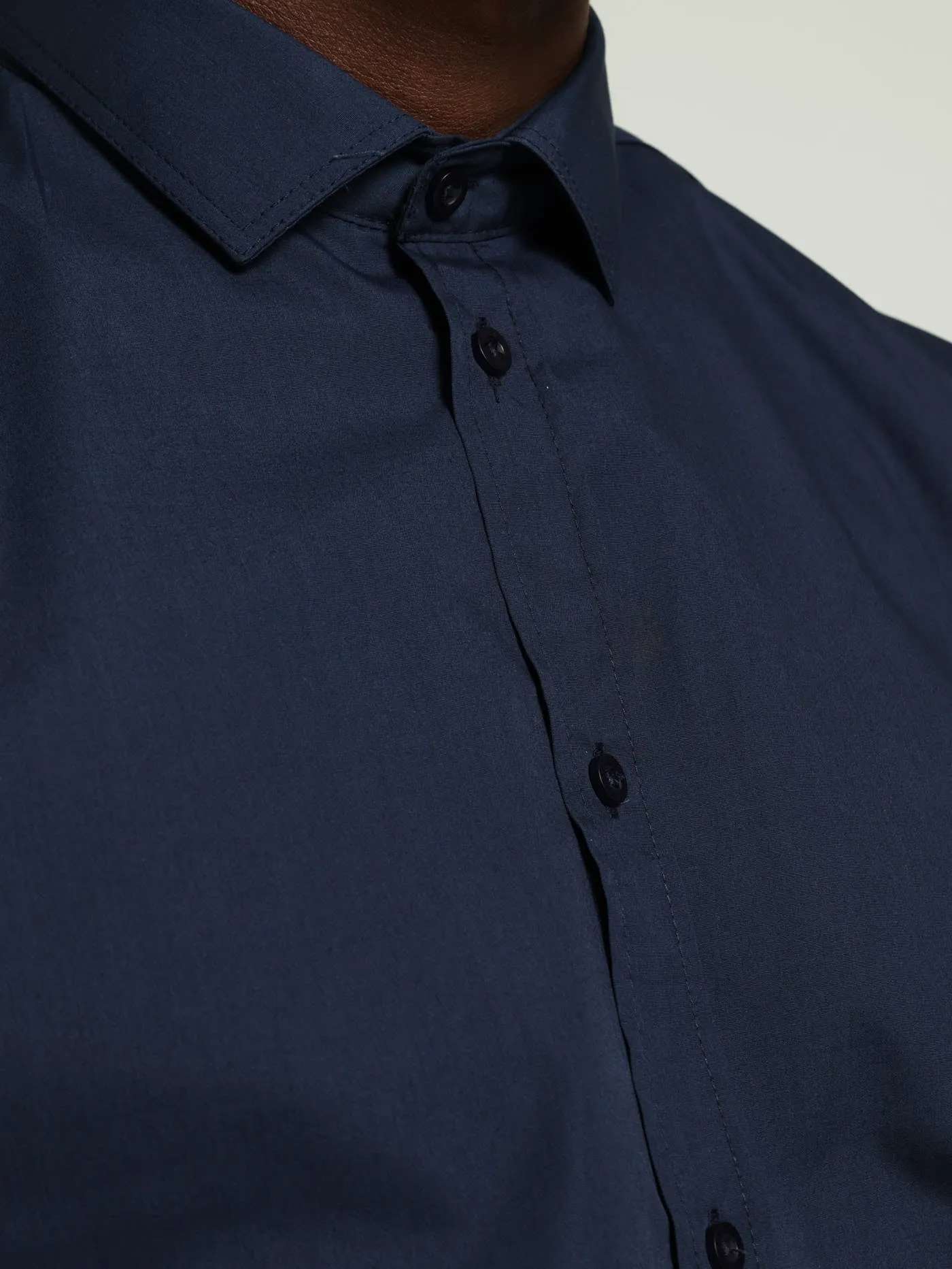Easy Care Long Sleeve Shirts - Navy sold by Edgars product image thumbnail 3