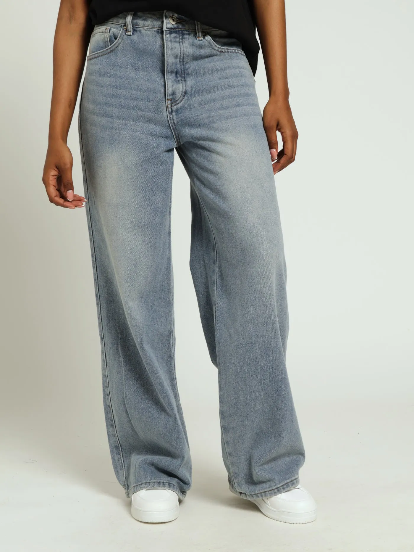 Regular Rise Baggy Jean - Light Wash/Peach sold by Edgars