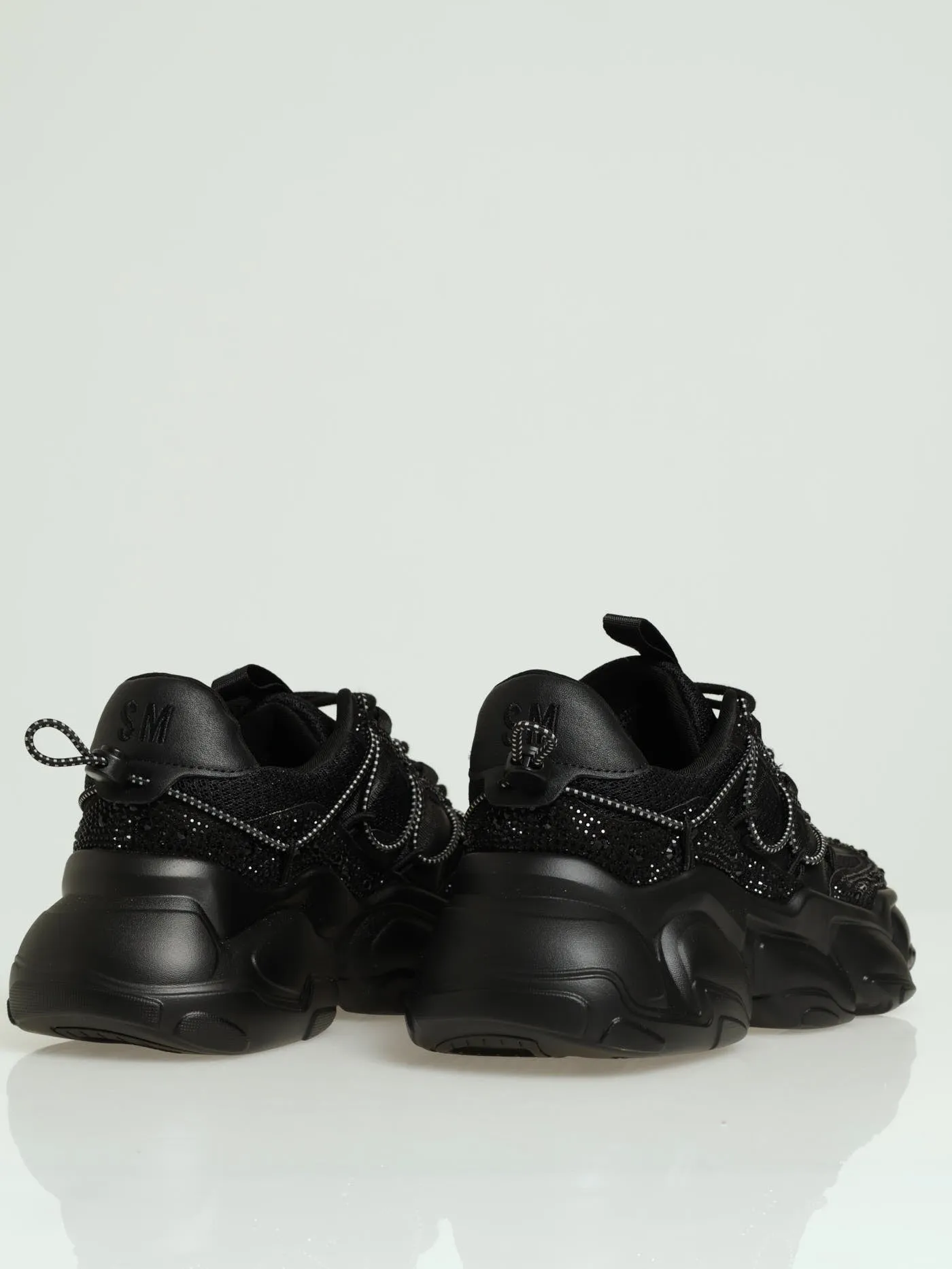 Spectator Rhinestone Chunky Lace Up Sneaker - Black sold by Edgars product image thumbnail 4