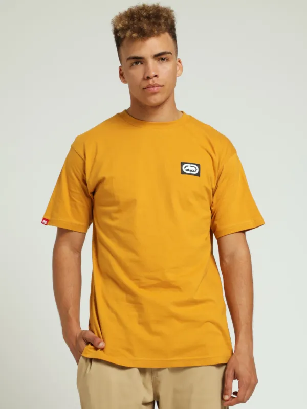 Never Out Hd Print Tee - Yellow sold by Edgars 