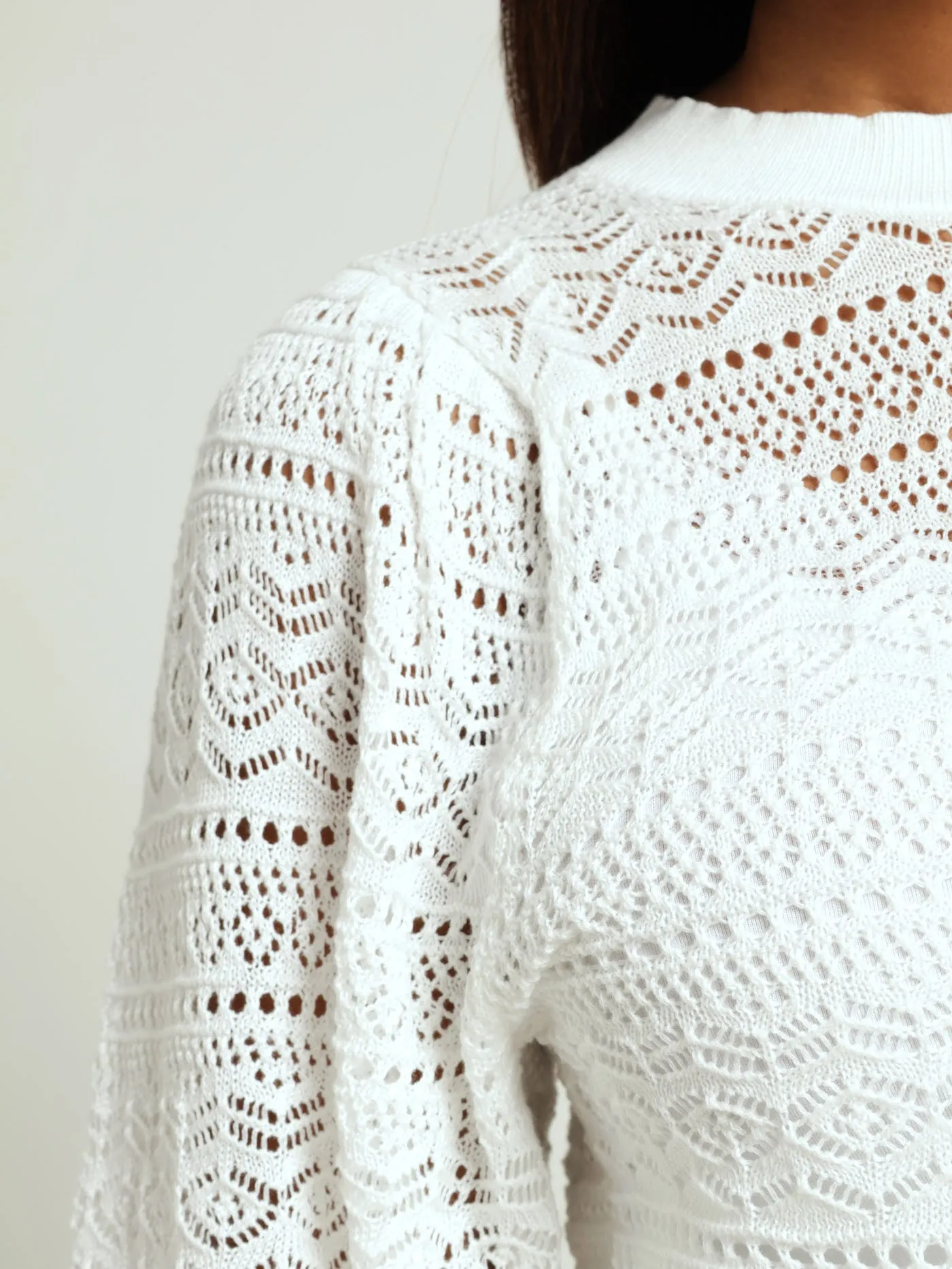 Crochet Pop-Over Top - White sold by Edgars product image thumbnail 4