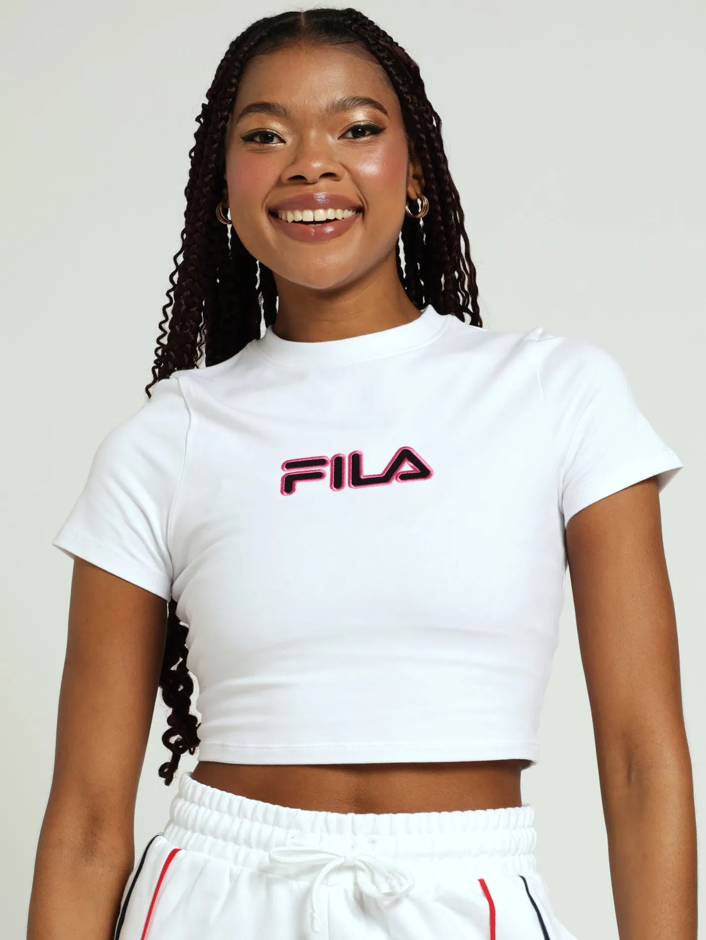 Zoe Crop Top - White sold by Edgars