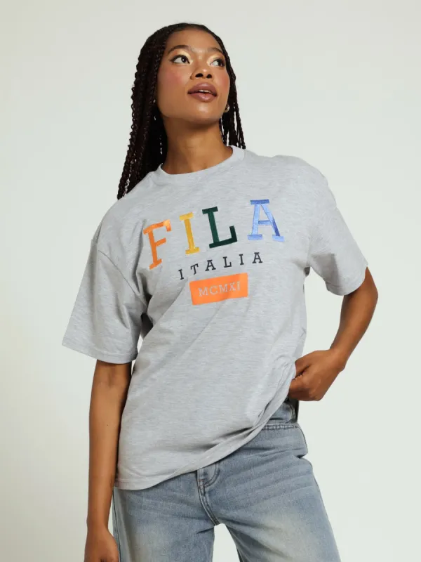 Isabel Oversized Tee - Grey sold by Edgars 