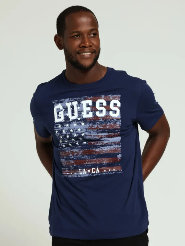 Usa Flag Tee - Navy sold by Edgars 