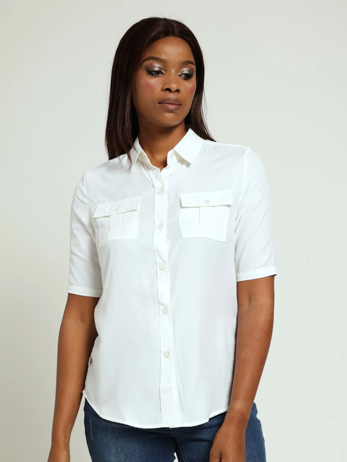 Utility Shirt - WHITE sold by Edgars