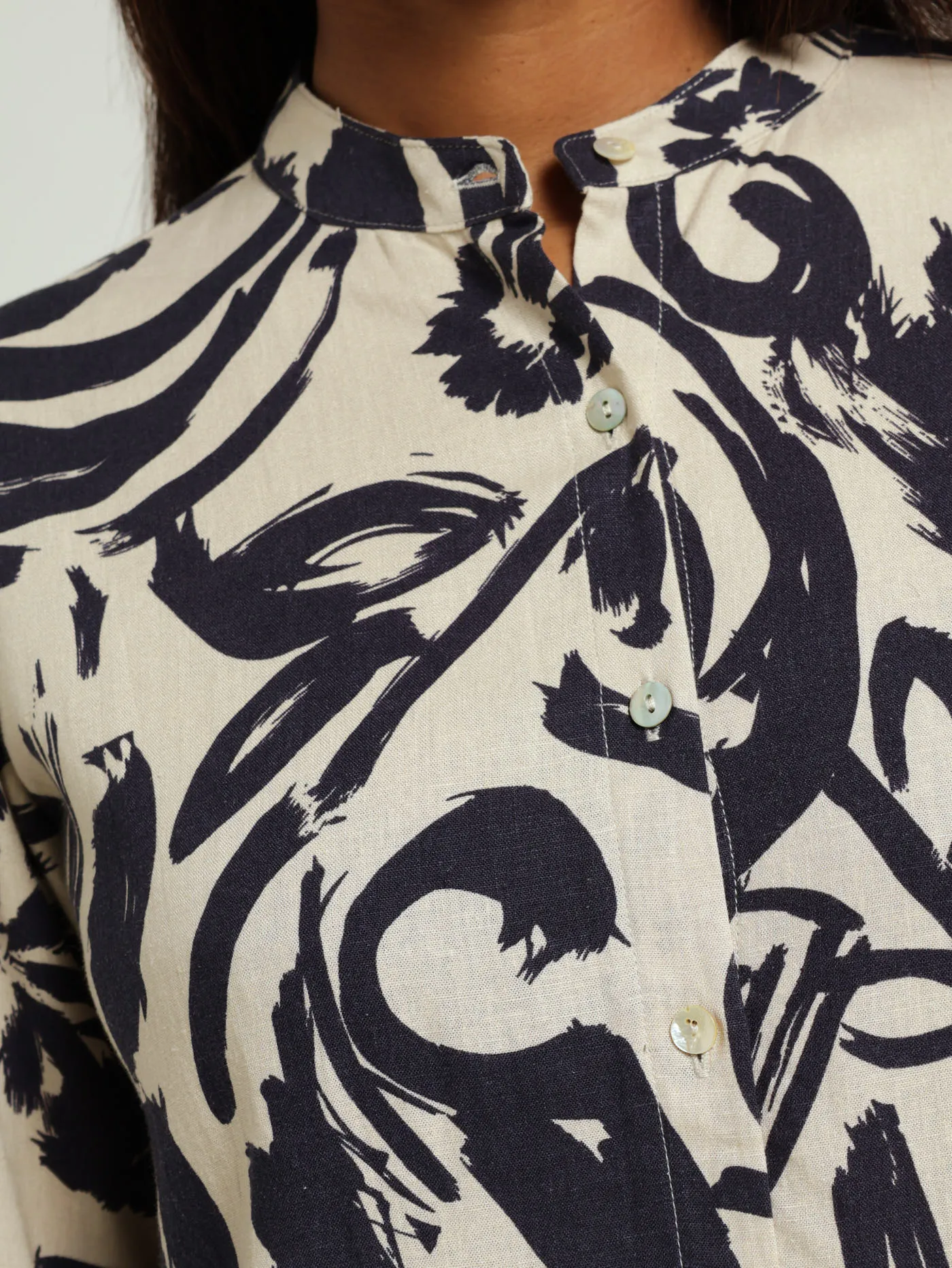 Long Sleeve Mandarin Collar Shirt sold by Edgars product image thumbnail 2