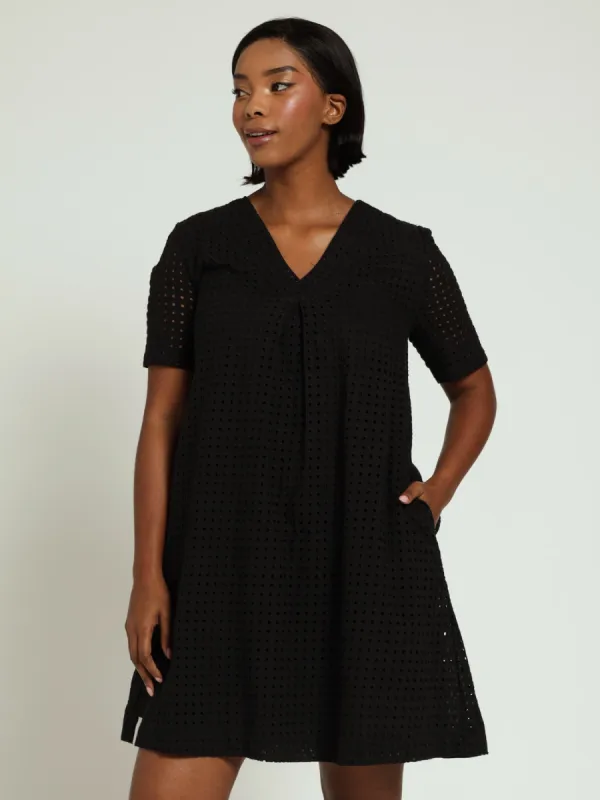 A-Line Midi Dress - Jet Black sold by Edgars