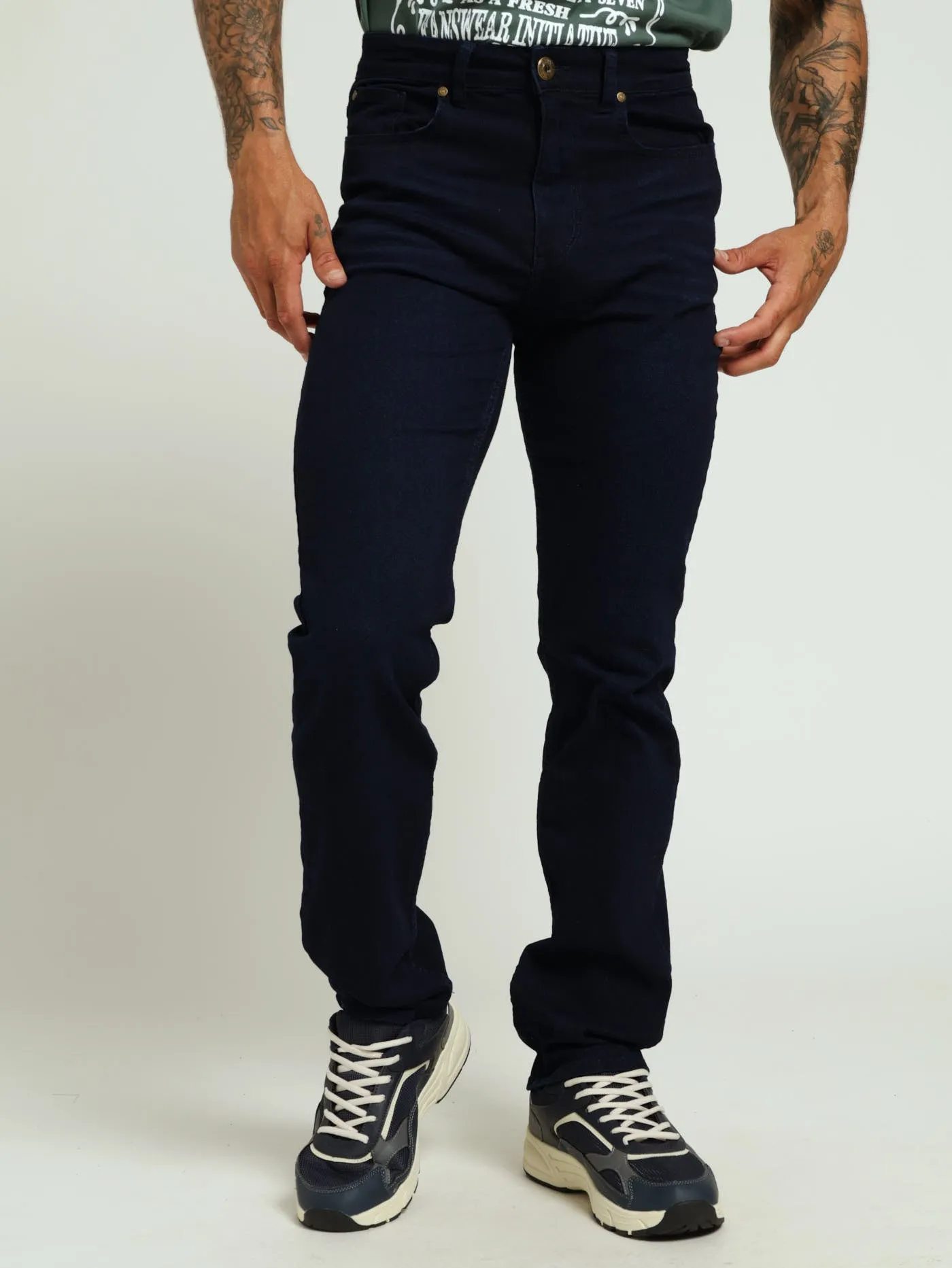 Slim Fit Jeans - Blue/Black sold by Edgars