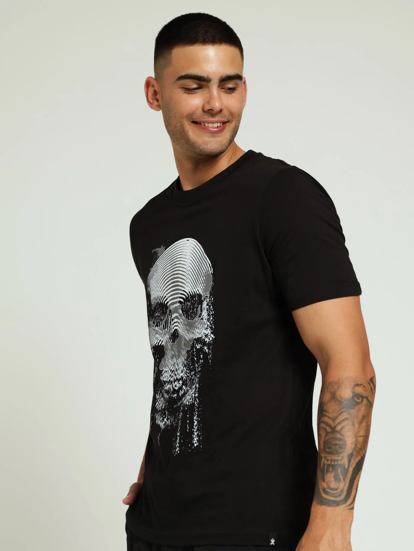 Iced Skull Print Tee - Black sold by Edgars product image thumbnail 3