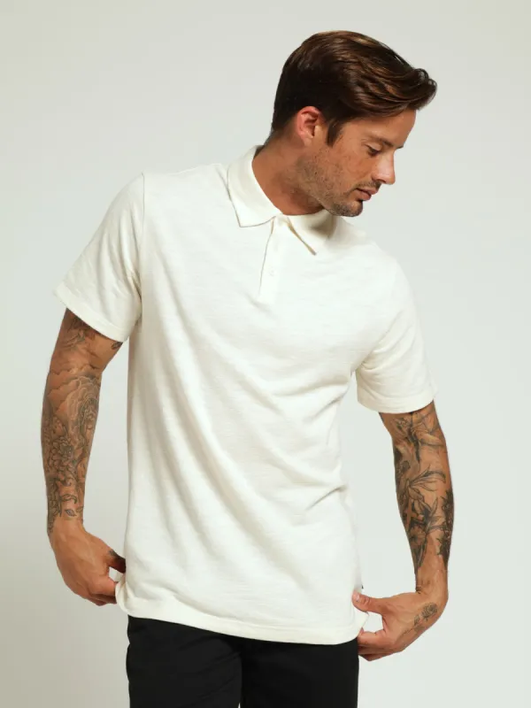 Waffle Self Collar Golfer - Off White sold by Edgars