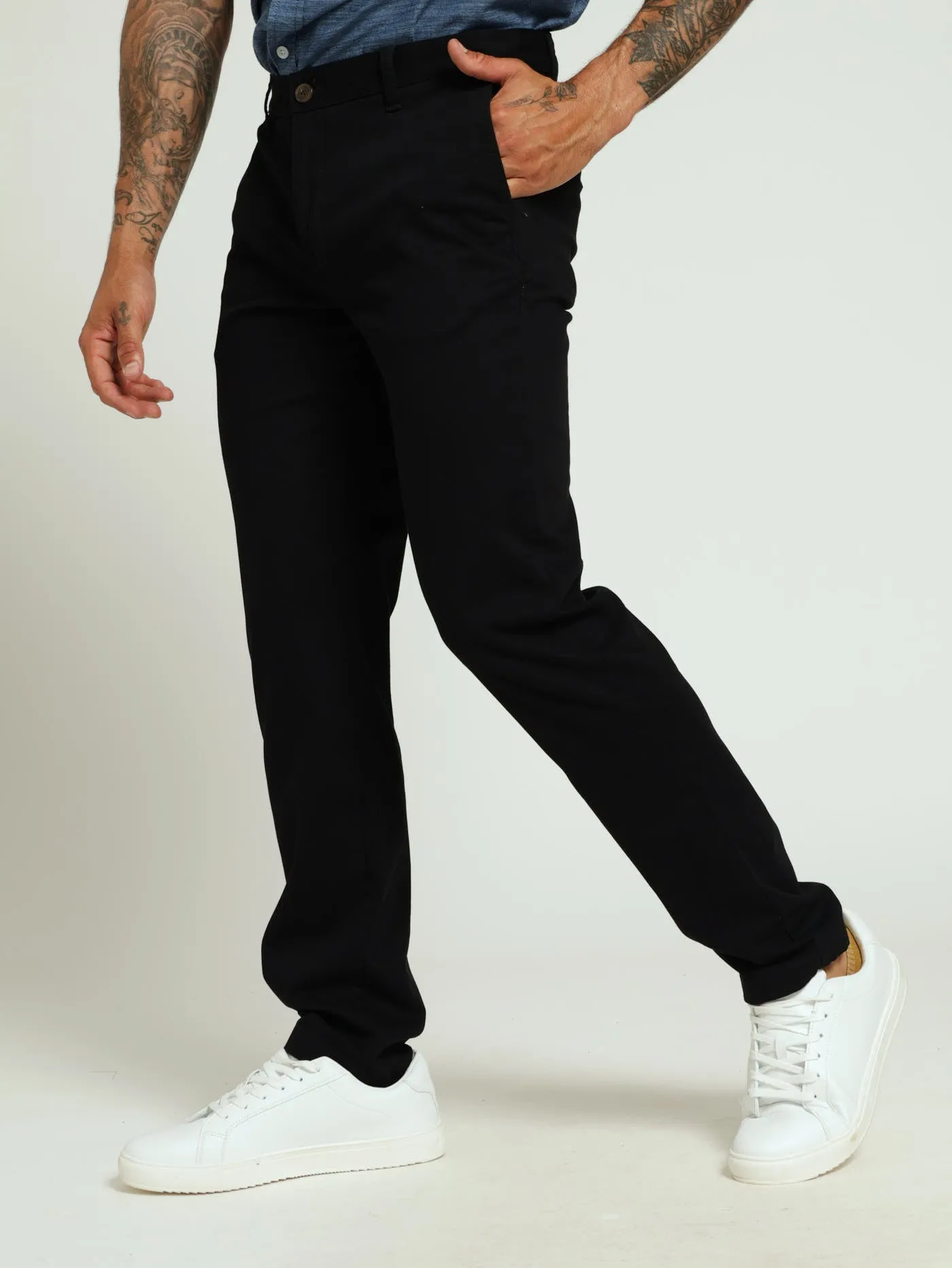 Slim Fit Chino - Black sold by Edgars product image thumbnail 3