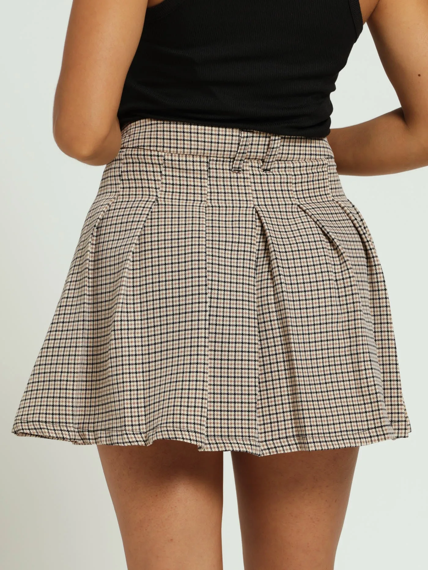 Check Pleated Skirt - Brown sold by Edgars product image thumbnail 3