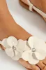 Flower Detail Thong Sandal - Off White sold by Edgars