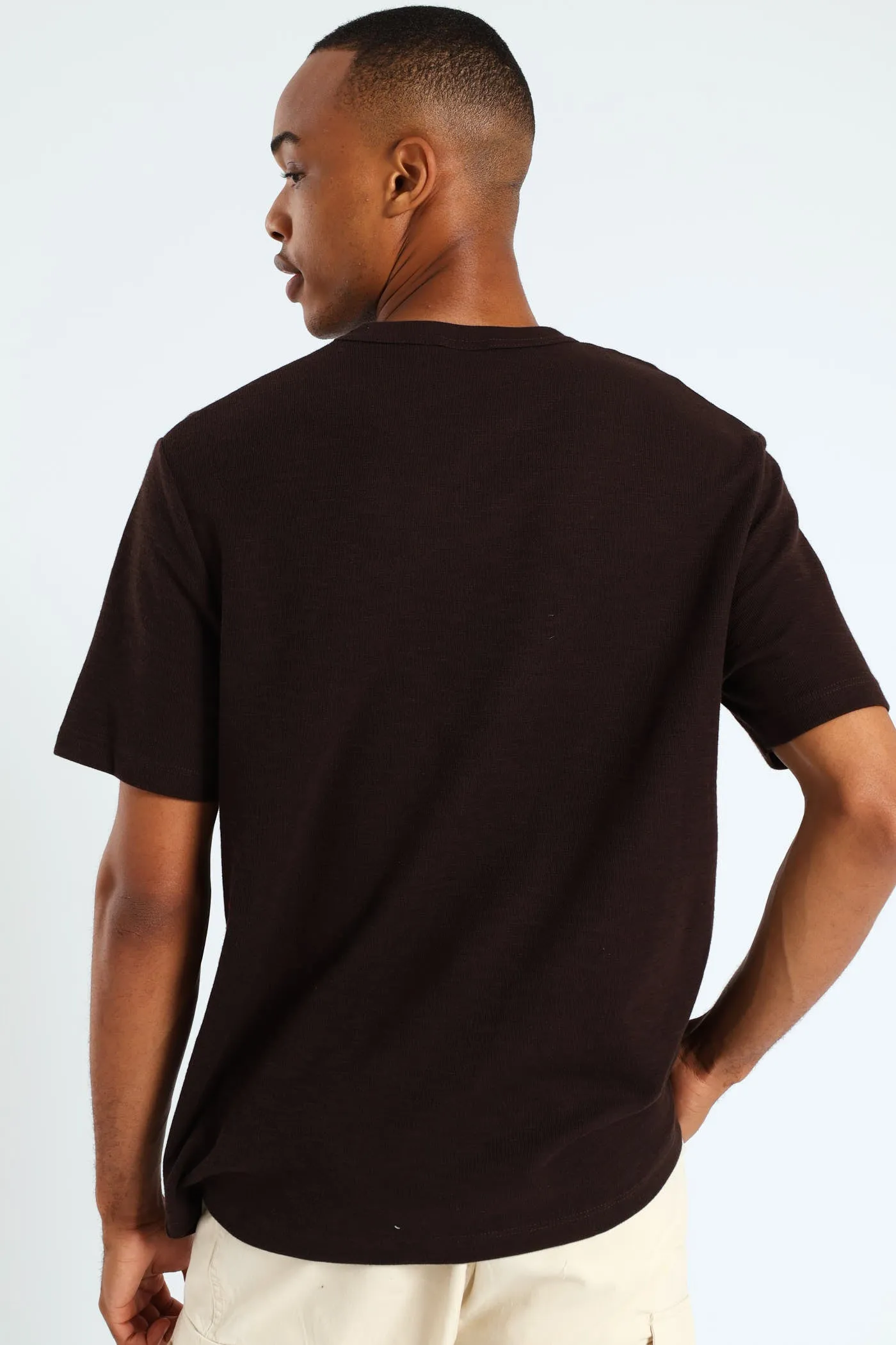 Crepe Rib Tee - Chocolate sold by Edgars product image thumbnail 2