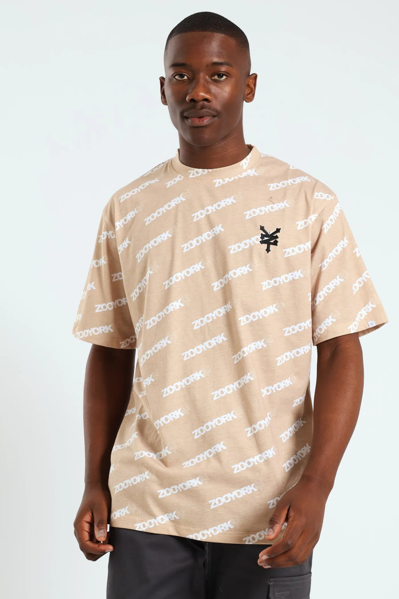 Zoo York Print Tee - Camel sold by Edgars