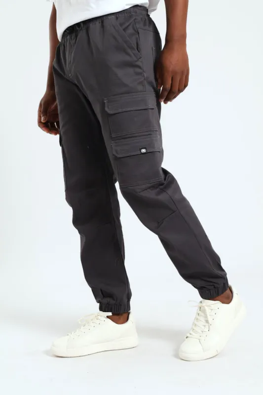 Multi Pocket Cargo Jogger - Charcoal sold by Edgars
