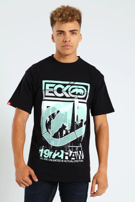 Raw City Print Tee - Black sold by Edgars