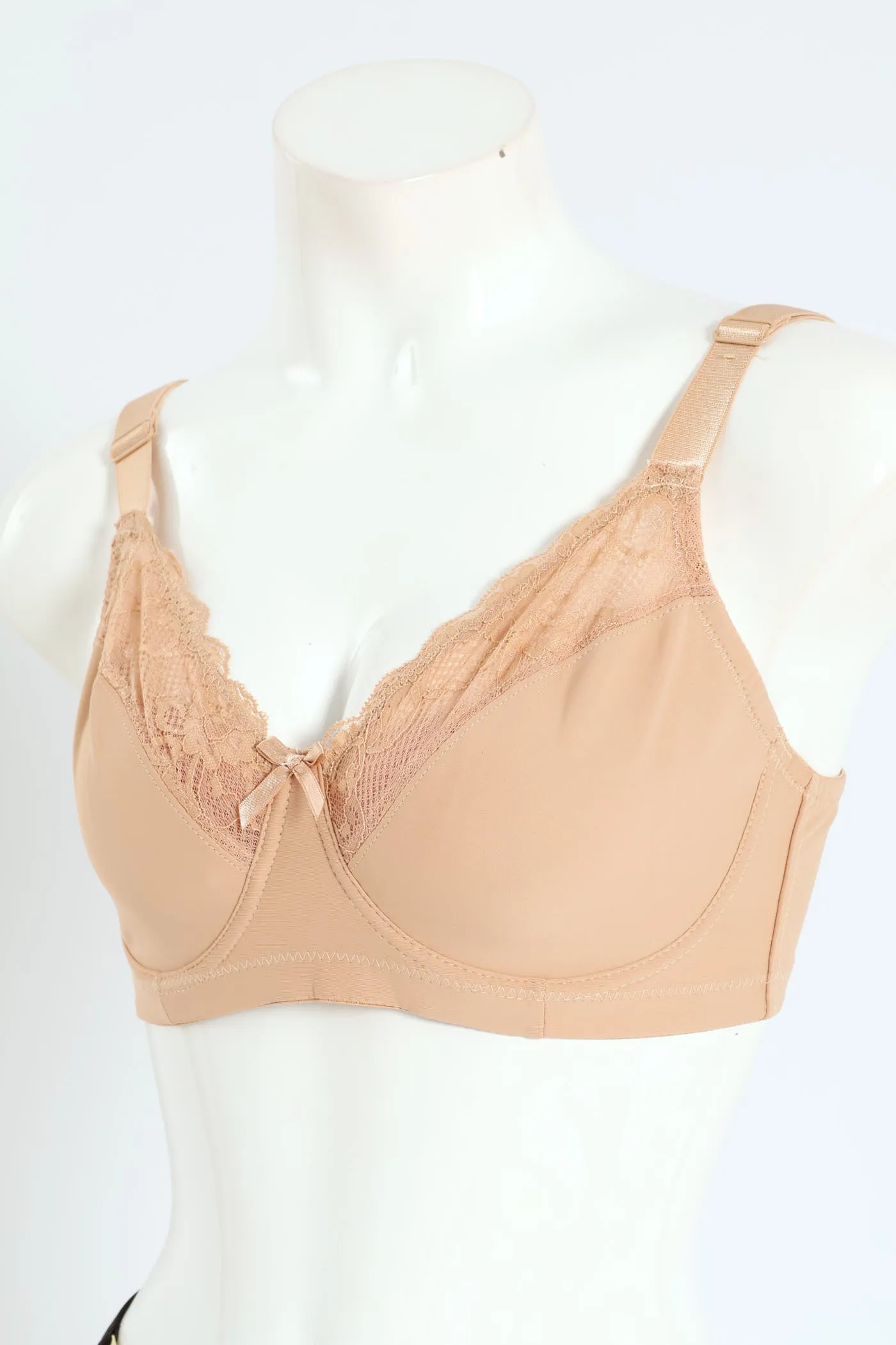2 Pack Lace Non-Padded Bra - Beige/Black sold by Edgars product image thumbnail 4