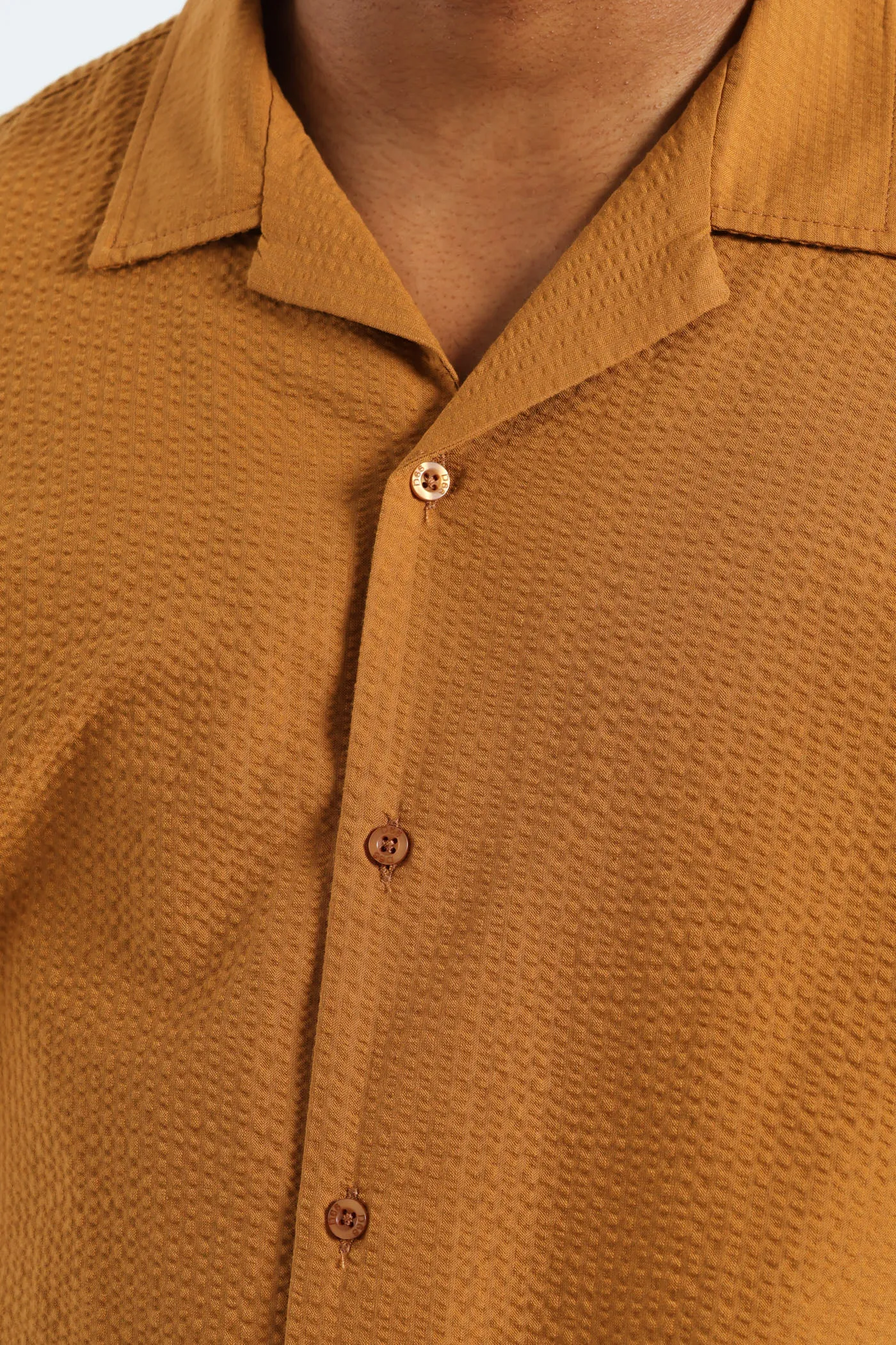Seersucker Shirt - Camel sold by Edgars product image thumbnail 4