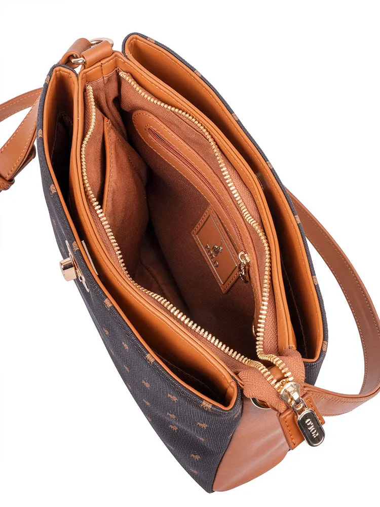 Iconic Multi Compartment Sling Bag - Brown sold by Edgars product image thumbnail 2
