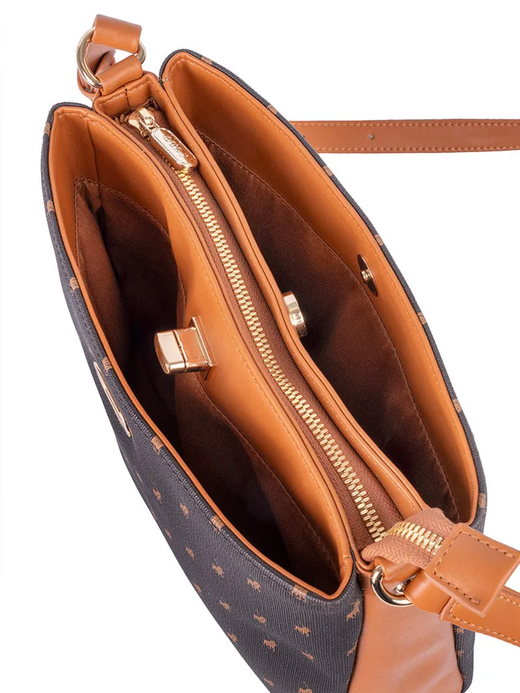 Iconic Multi Compartment Sling Bag - Brown sold by Edgars product image thumbnail 3