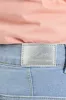 Patch Pocket Denim Knit Mid Thigh Shorts - Light Wash sold by Edgars