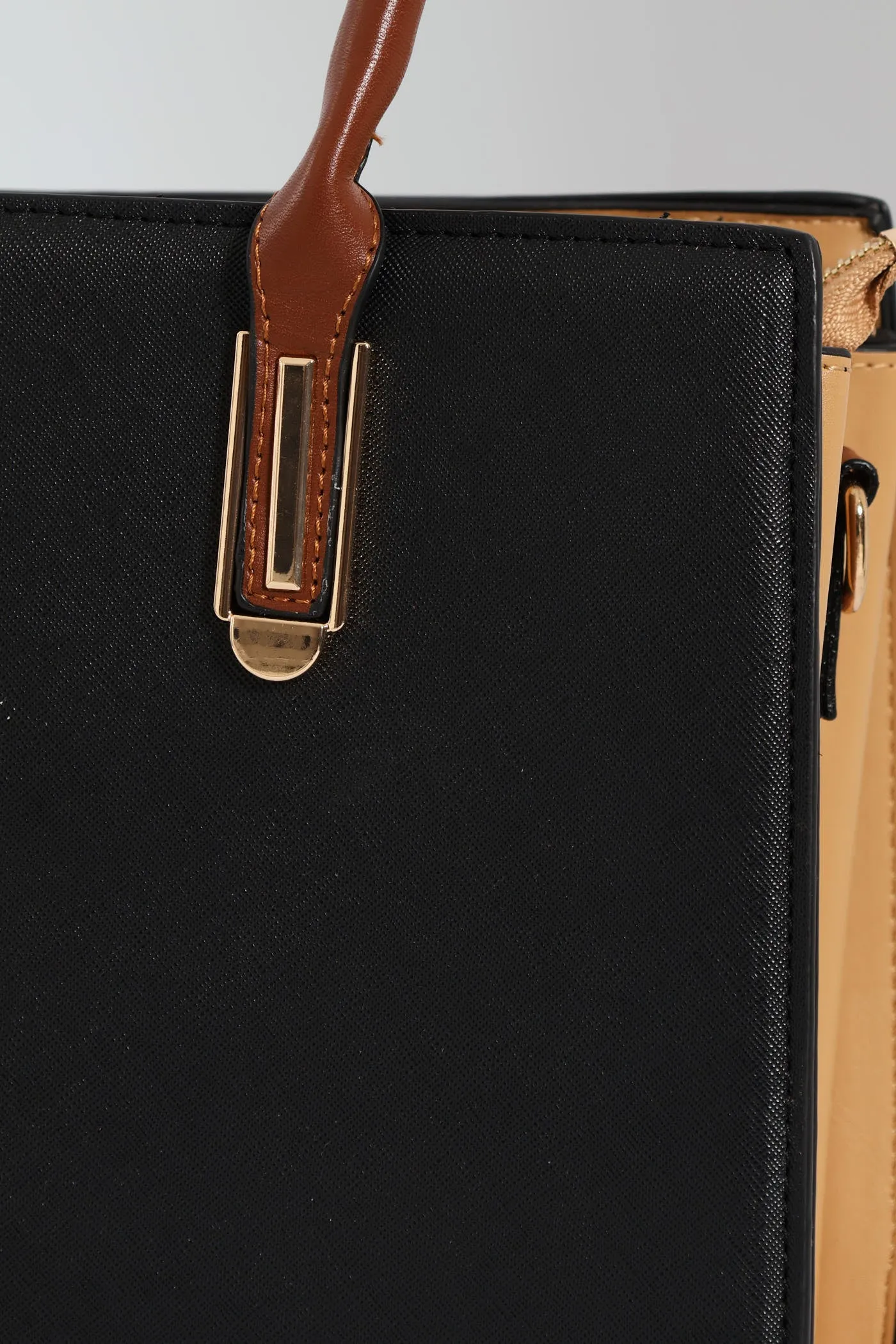 Multi Compartment Square Tote Bag - Black sold by Edgars product image thumbnail 4