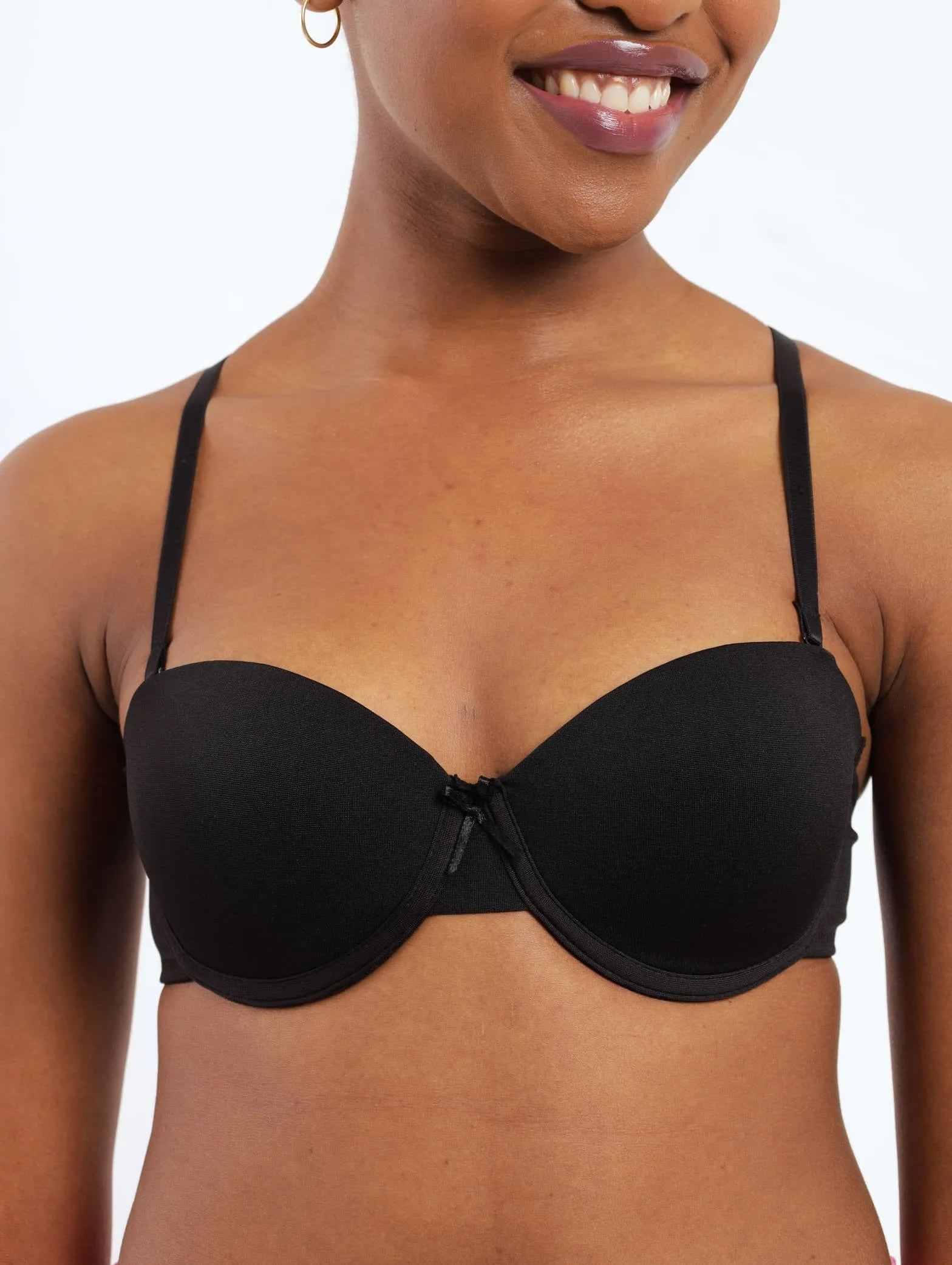 Ladies 2 Pack Multiway Bra - Black/White sold by Edgars