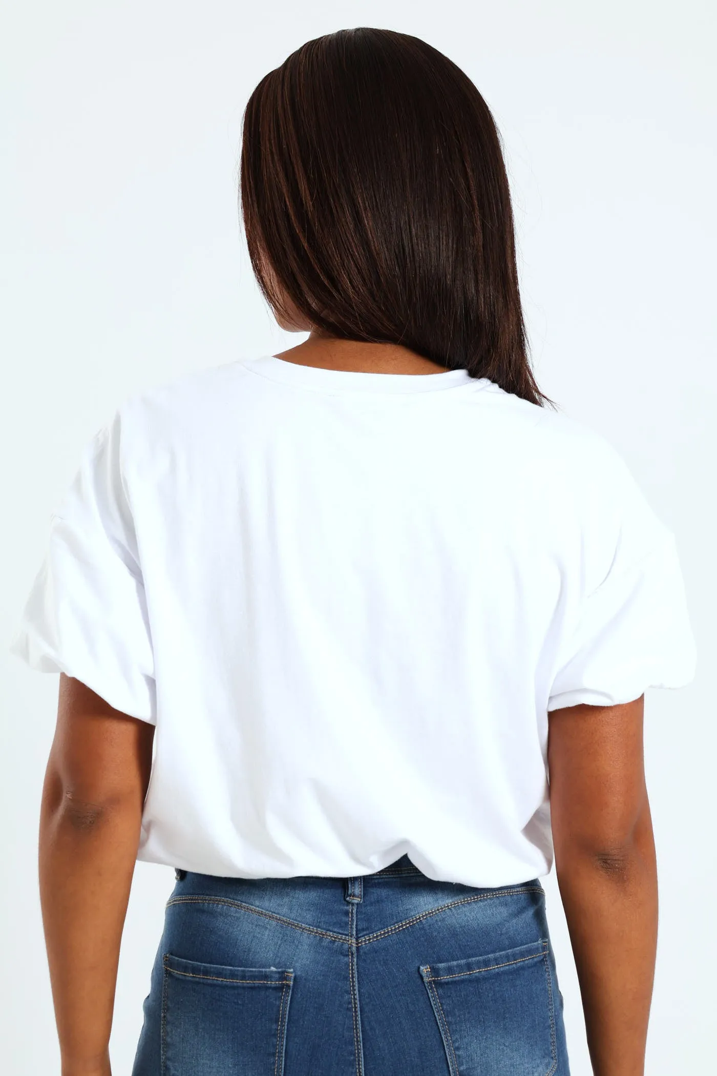 Bubble Sleeve & Hem Combo Top - White sold by Edgars product image thumbnail 3