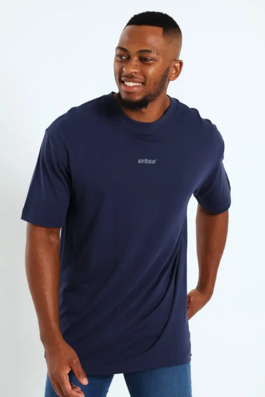Center Logo Tee - Navy sold by Edgars