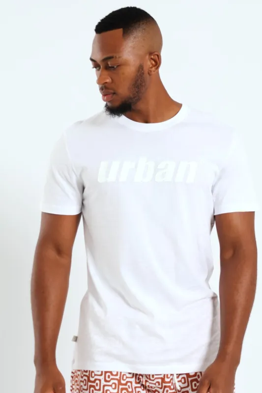 Center Logo Tee - White sold by Edgars