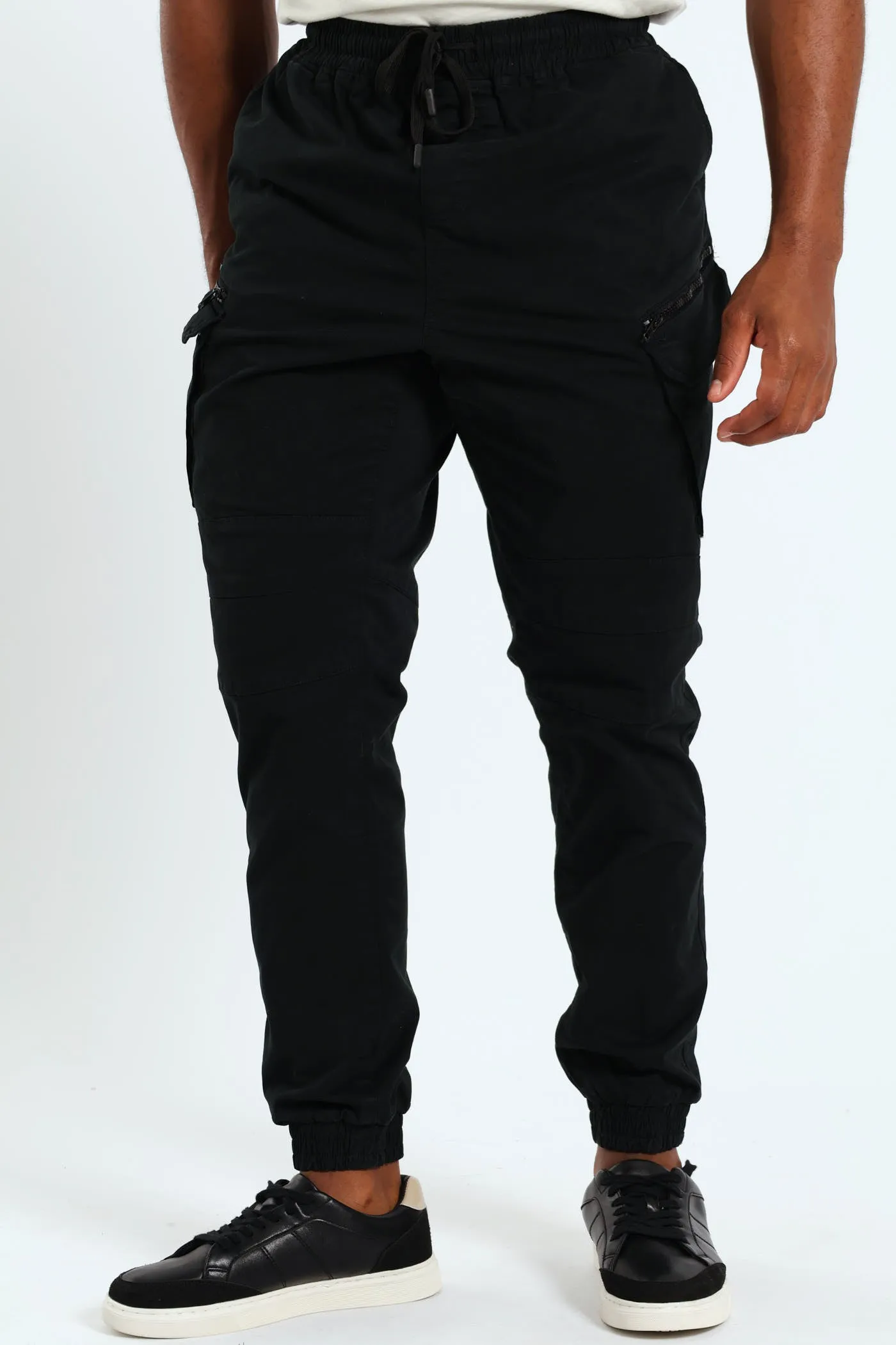 Zip Pocket Cargo Jogger - Black sold by Edgars