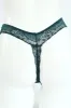 3 Pack Lace Built Up G-String Panties - Black/Wine/Teal sold by Edgars