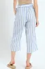 Culotte Self Tie Paperbag Wideleg Pants - White/Blue sold by Edgars