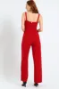 Jumpsuit With An Underbust Cutline - Red sold by Edgars