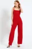 Jumpsuit With An Underbust Cutline - Red sold by Edgars