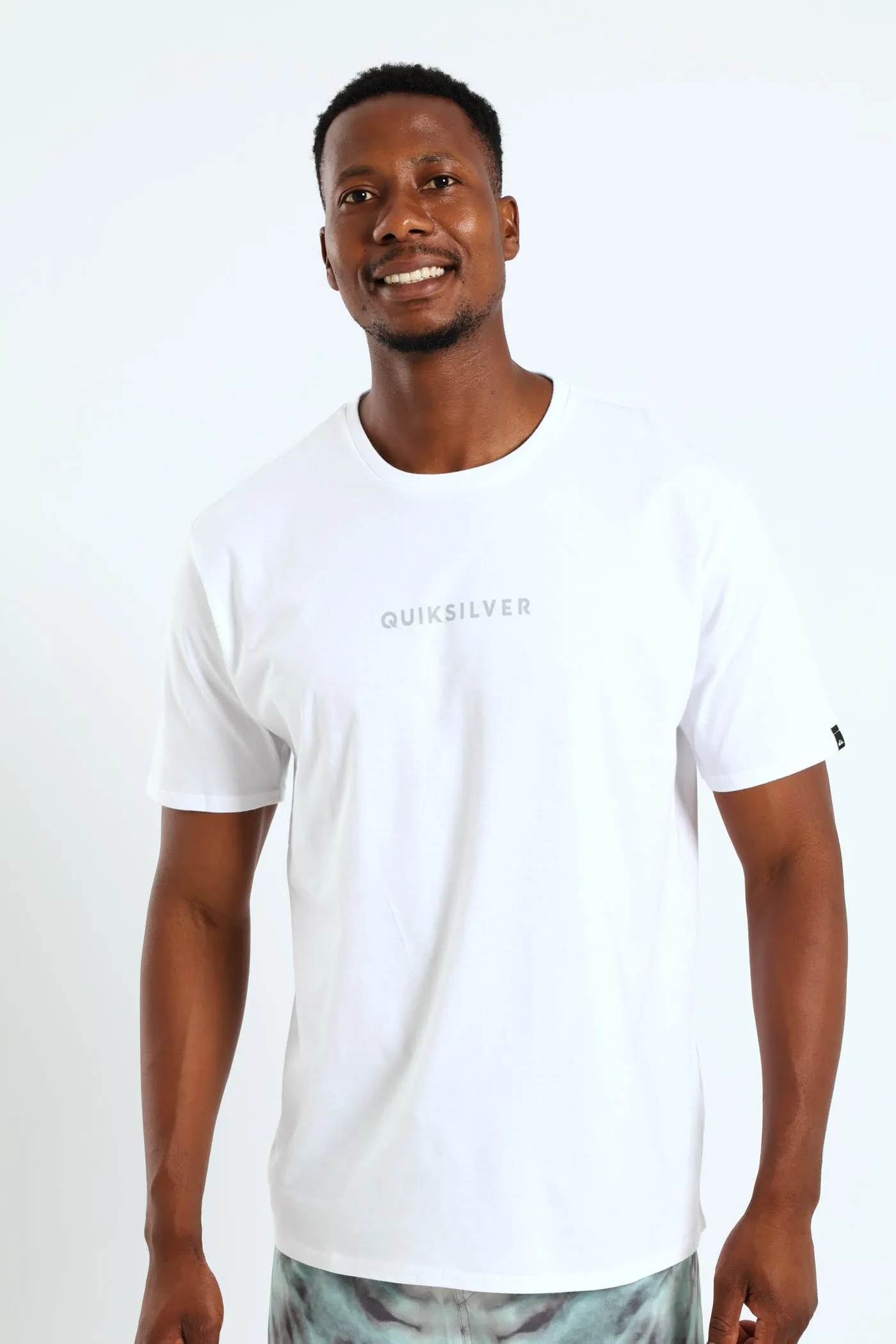 Wordmark Short Sleeve Tee - White sold by Edgars