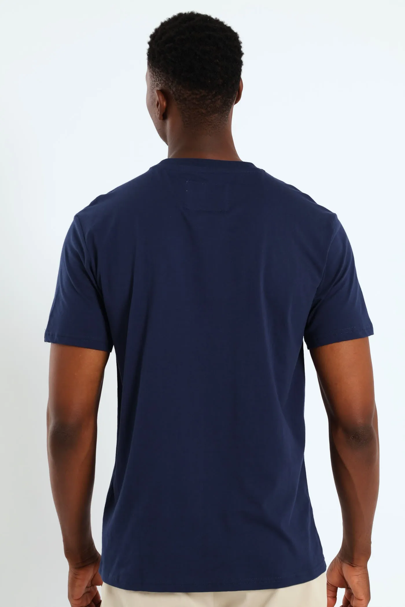 Square Logo Embroidered Tee - Navy sold by Edgars product image thumbnail 3