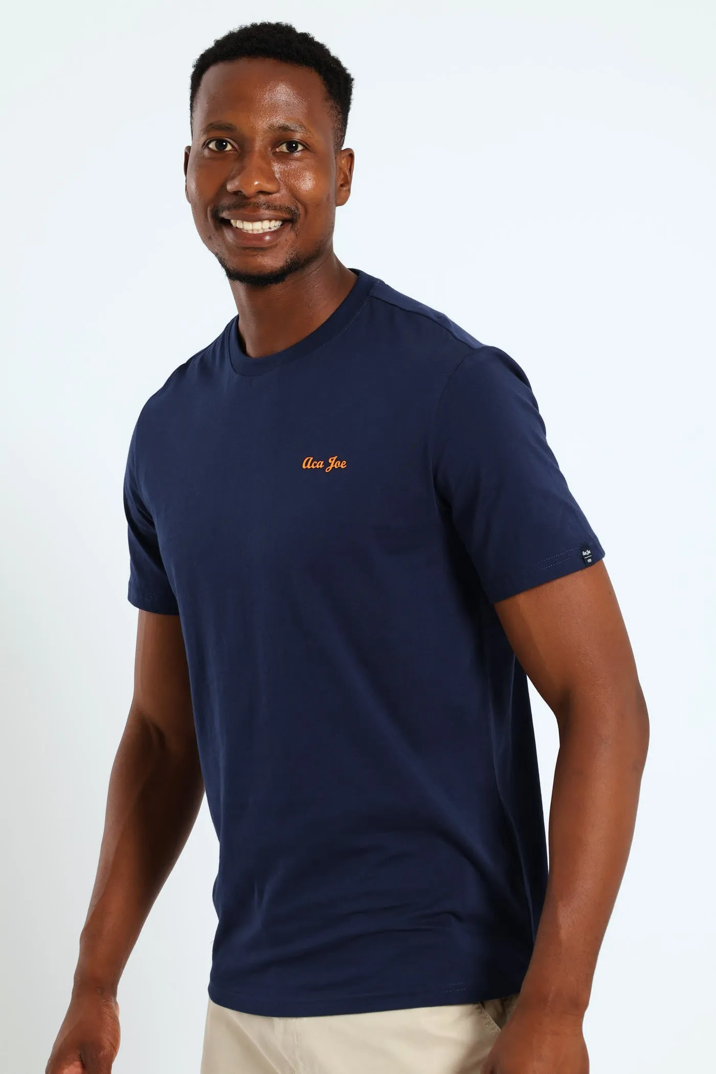 Basic Script Logo Tee - Navy sold by Edgars product image thumbnail 2
