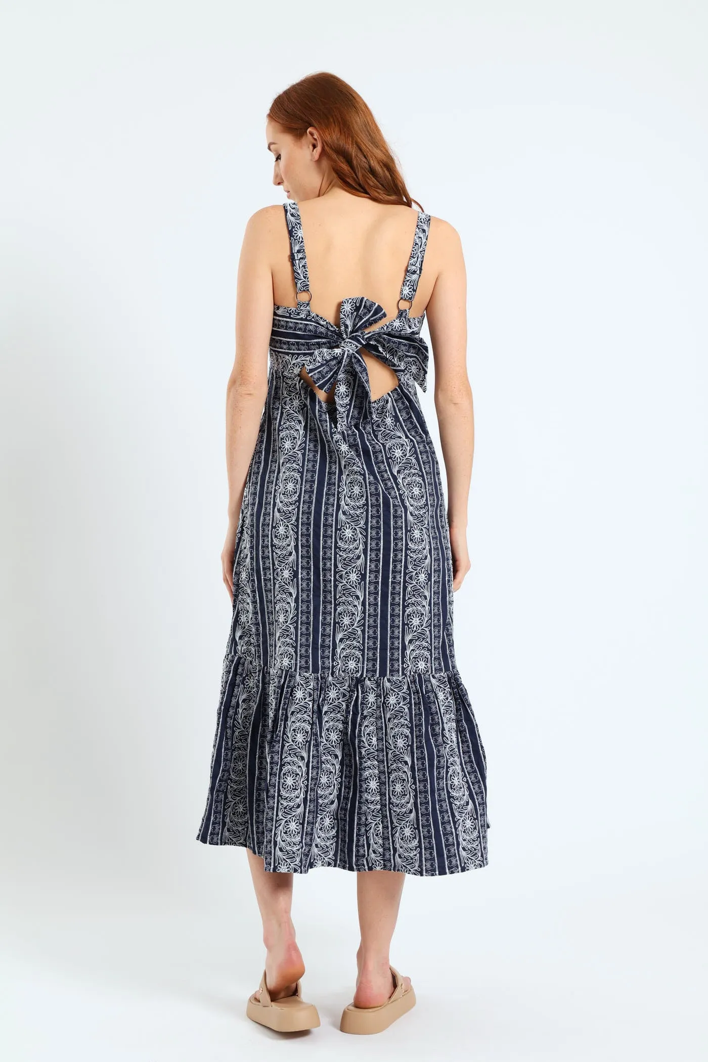 Maxi Tiered Dress - Navy sold by Edgars product image thumbnail 3