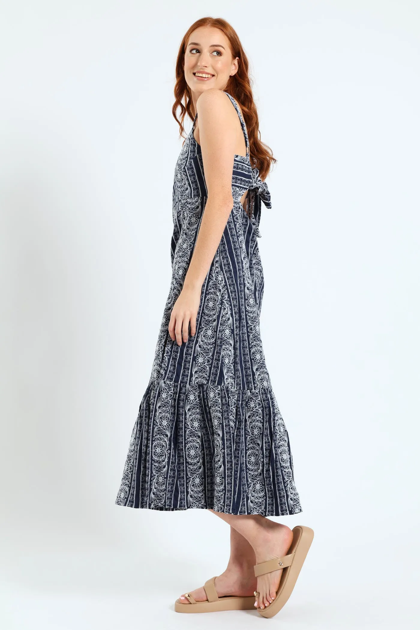 Maxi Tiered Dress - Navy sold by Edgars product image thumbnail 4