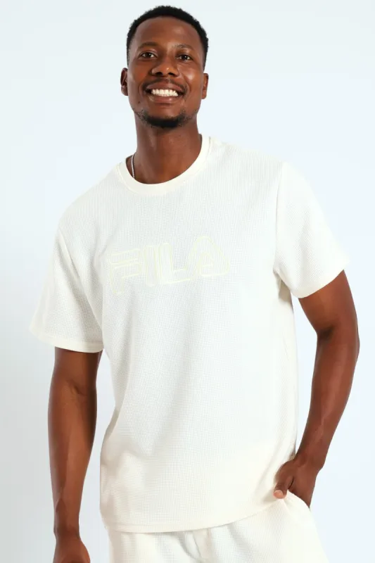 Caleb Waffle T-Shirt - Beige sold by Edgars
