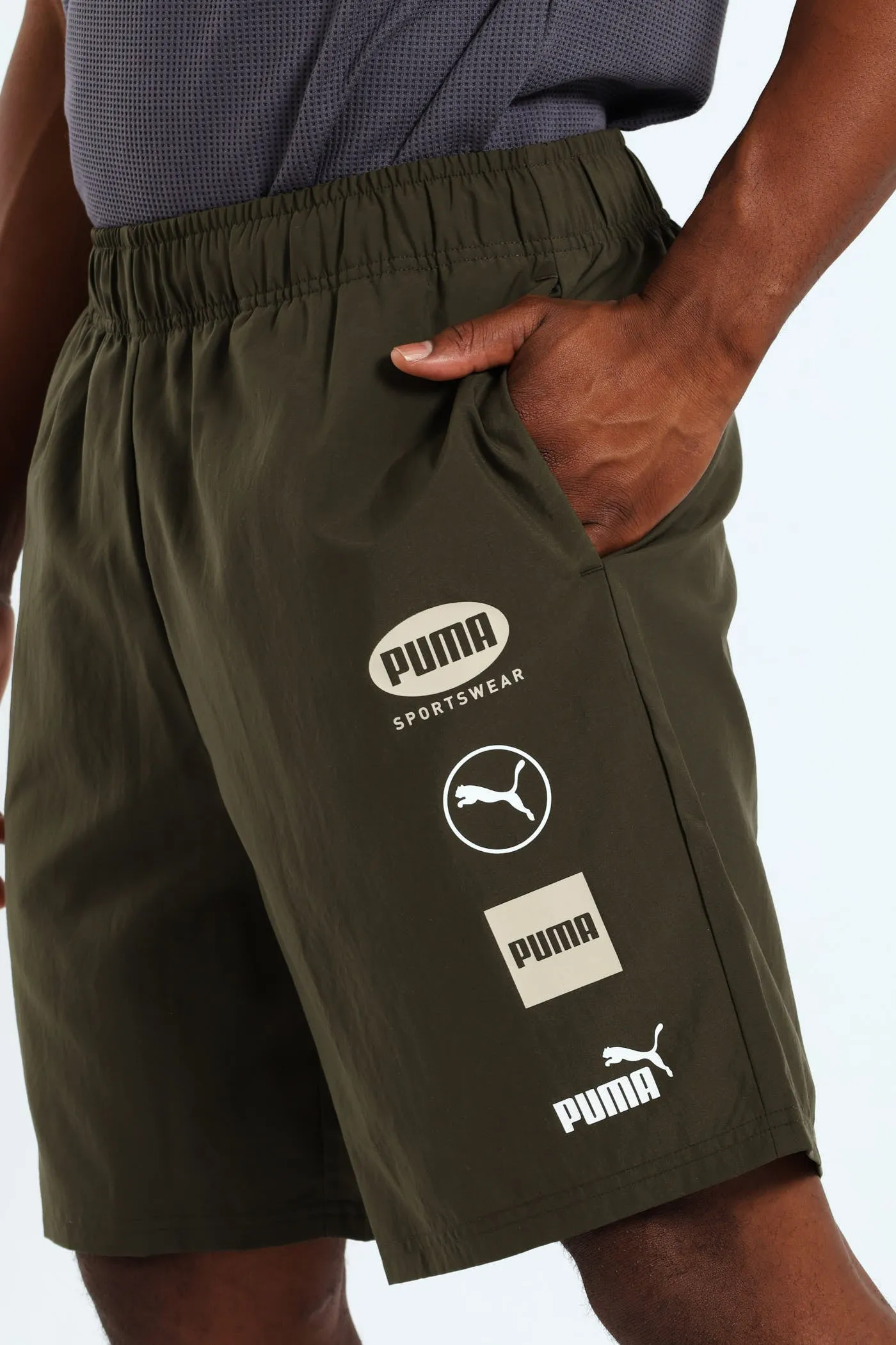 Power Graphic Woven Shorts - Fatigue sold by Edgars