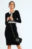 Rhinestone Evening Satchel - Black sold by Edgars 