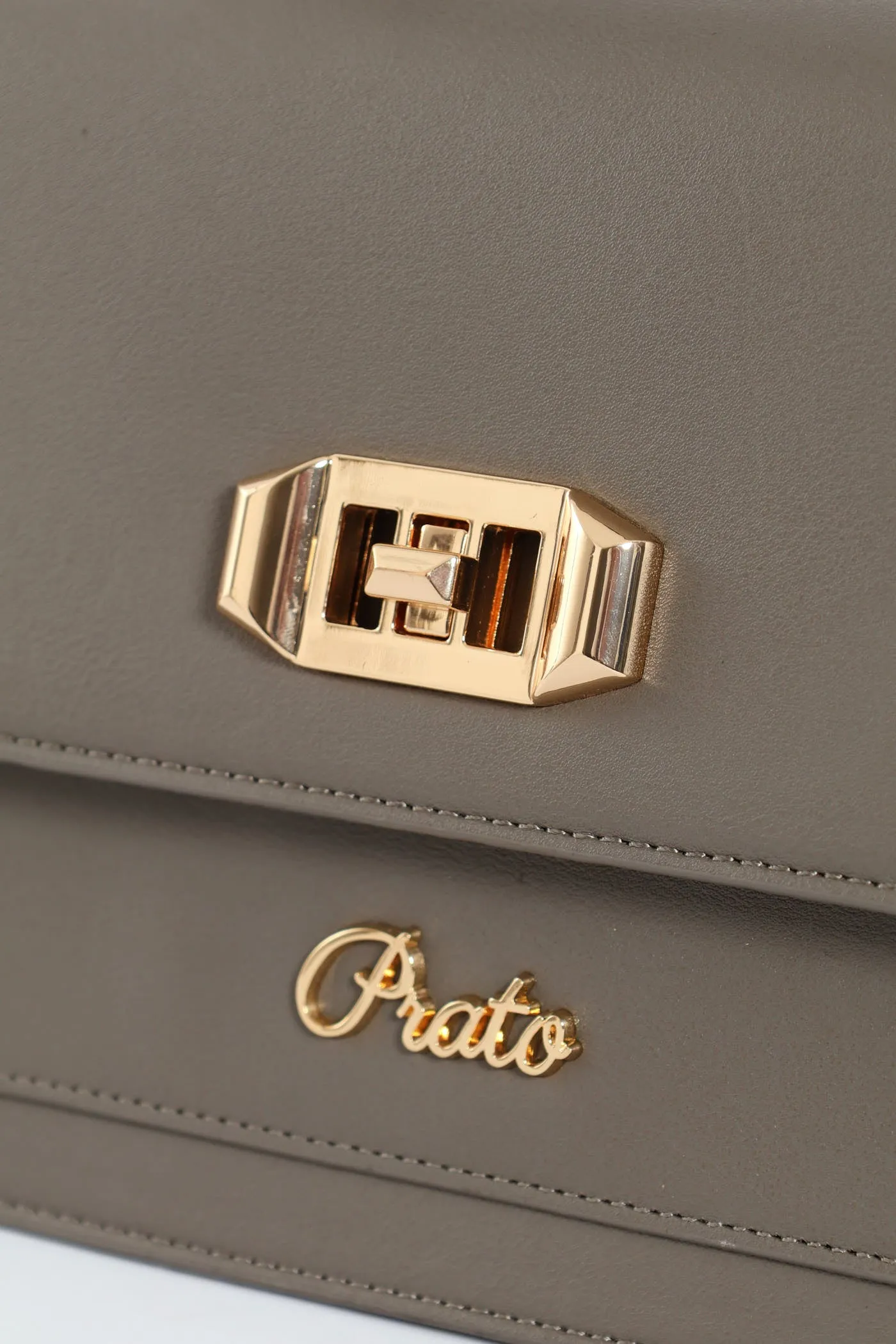 Gold Clasp Top Handle Satchel - Dark Grey sold by Edgars product image thumbnail 5