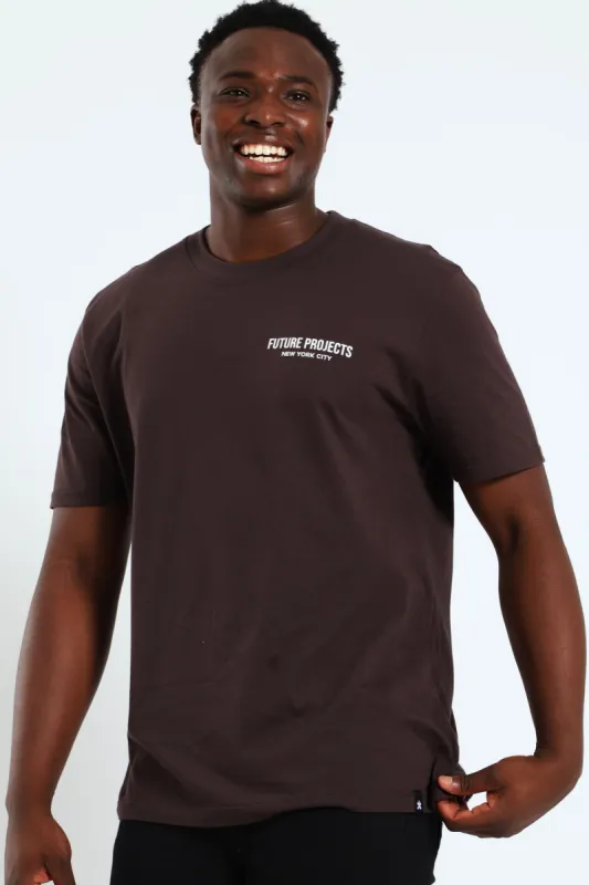 Future Back & Front Tee - Chocolate sold by Edgars 